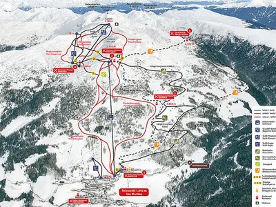 Pistenplan Reinswald - Ortler Skiarena