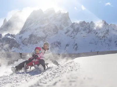 Rodeln im Skigebiet 3 Zinnen © Manuel Kottersteger