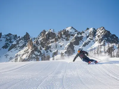 Skifahren im Skigebiet 3 Zinnen © Harald Wisthaler - wisthaler.com