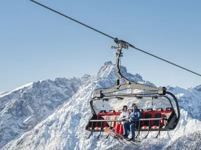 Sessellift im Skigebiet 3 Zinnen © Harald Wisthaler - wisthaler.com