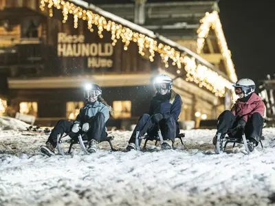 Nachtrodeln in den 3 Zinnen © Harald Wisthaler