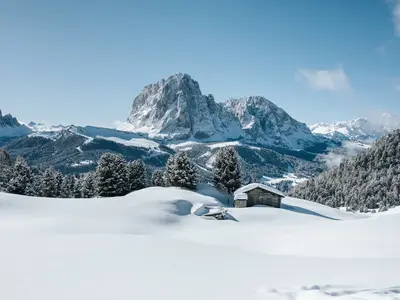 Verschneites Grödnertal © Val Gardena | Gröden