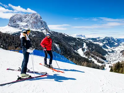 Im Skigebiet Val Gardena © DOLOMITES Val Gardena