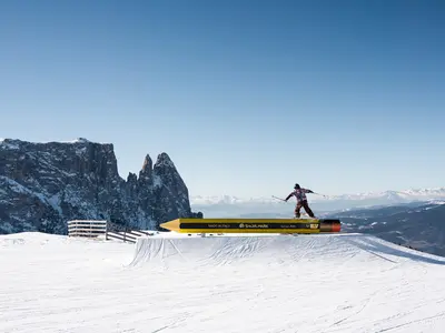 Der Snowpark auf der Seiser Alm zählt zu besten Italiens © Seiser Alm Marketing, Josef Obexer