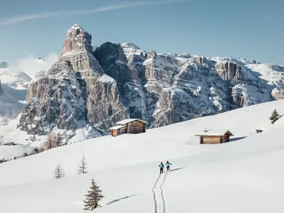 Spektakuläre Aussichten beim Schneeschuhwandern © Alex Moling