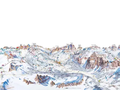 Pistenplan Cortina d'Ampezzo