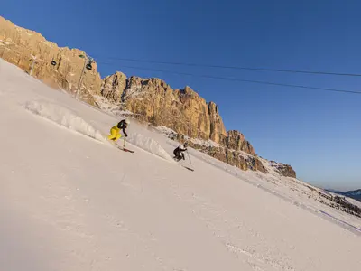 Skifahren in Carezza © Carezza Dolomites/Harald Wisthaler