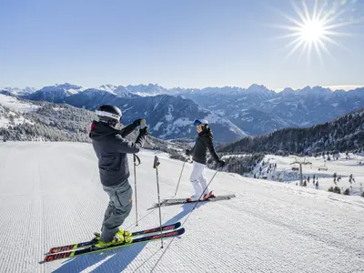 Skifahrer in Obereggen © Obereggen Latemar AG/Harald Wisthaler