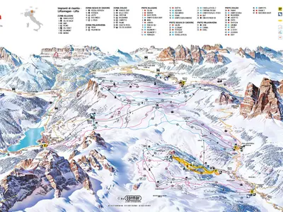 Pistenplan Civetta