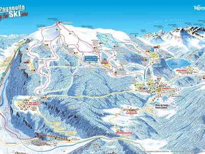 Pistenplan Paganella