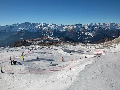 Blick auf die Funpiste in Madonna di Campiglio © Schneemenschen GmbH