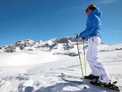 Skifahrer in Madonna di Campiglio © A. Trovati