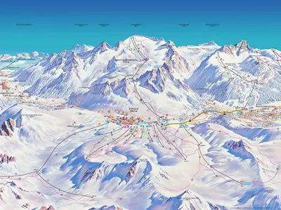 Pistenplan Adamello Ski Pontedilegno-Tonale