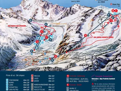 Pistenplan Macugnaga-Monte Rosa