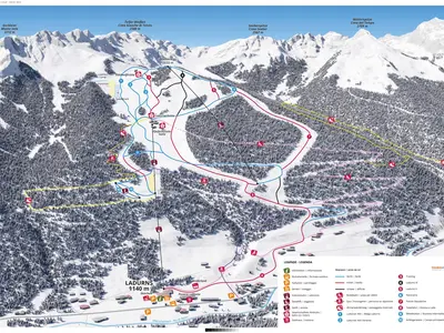 Pistenplan Ladurns