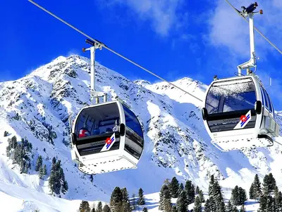 Zwei Gondeln am Speikboden © Speikboden AG