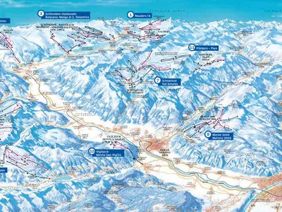 Pistenplan Ortler Skiarena