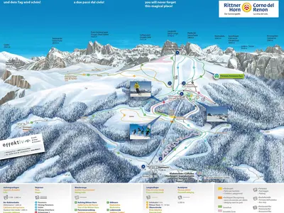 Pistenplan Rittner Horn - Ortler Skiarena