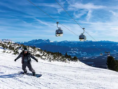 Snowboarden am Rittner Horn © Tourismusverein Ritten / Alfred Tschager