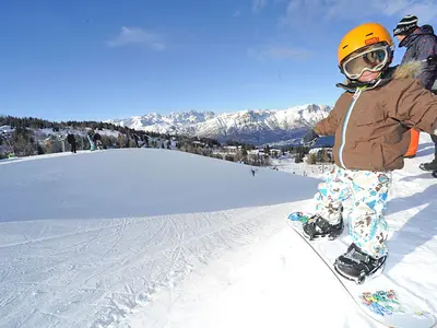 Halfpipe im Skigebiet Monte Bondone © APT Trento, Monte Bondone, Valle dei Laghi / L. Tonina