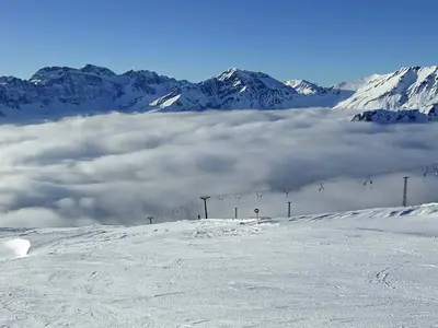 Piste in Jafferau © K.Weise, Wikimedia Commons