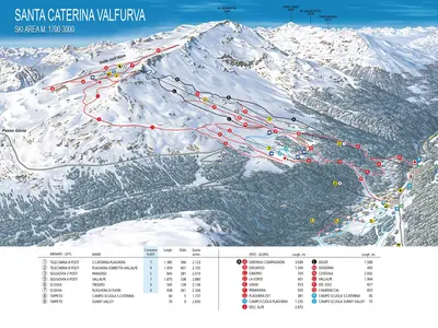 Pistenplan Santa Caterina Valfurva