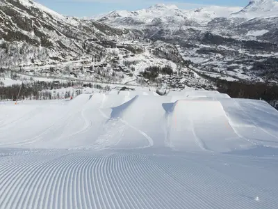 Der Snowpark im Skigebiet Hemsedal Skicenter &nbsp; © Hemsedal Skisenter