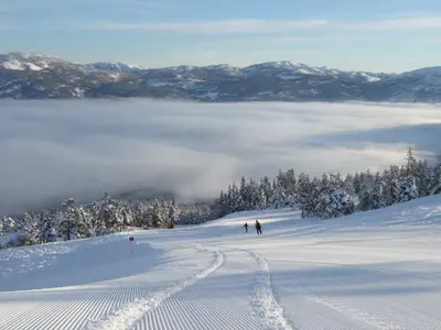 Blick von den Pisten im Skigebiet Vradal Skicenter © Vradal Panorama AS
