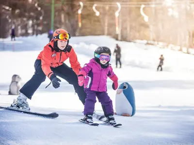 Unterwegs mit der Skischule im Skigebiet Rauland Skicenter © Rauland Skisenter