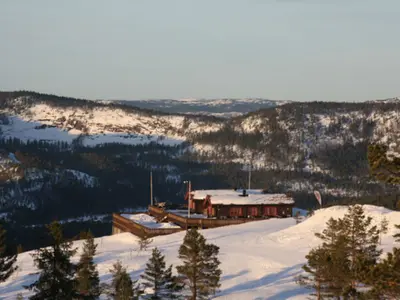 Panoramablick über das Skigebiet Gautefall Alpine Centre © Gautefall Skisenter AS