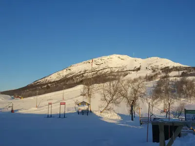 Blick auf die Pisten im Skigebiet Hovden © Hovden Alpinsenter
