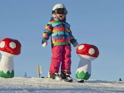 Kind im Skigebiet Tryvann Vinterpark © Oslo Vinterpark
