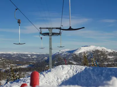 Blick vom Berg im Skigebiet Nesbyen © Nesbyen Alpinsenter