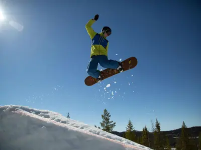 Snowboarder im Skigebiet Nesbyen © Nesbyen Alpinsenter