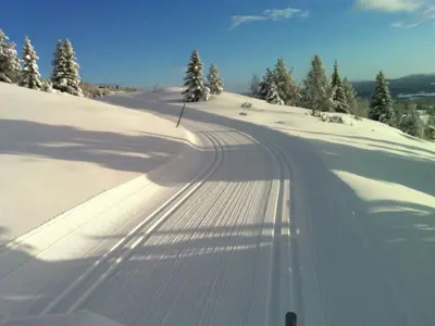 Gespurte Loipen im Skigebiet Golsfjellet © Golsfjelletapinsenter.no