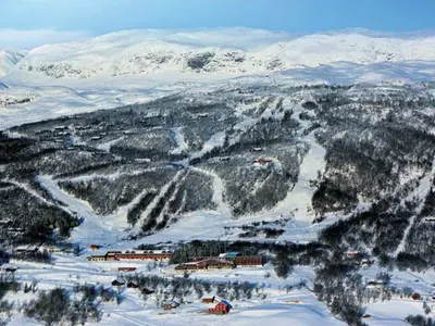 Blick über das Skigebiet Skarslia © Skarslia.no