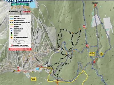 Pistenplan Big White