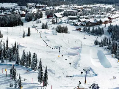 Skilift im Skigebiet Big White im Skigebiet Big White