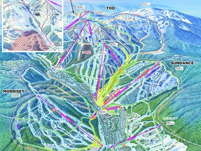 Pistenplan Sun Peaks Resort