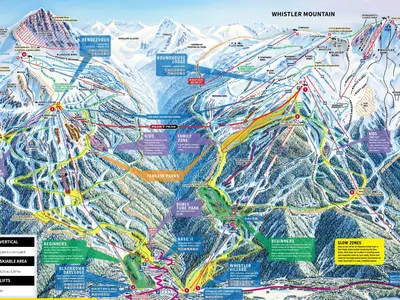 Pistenplan Whistler Blackcomb