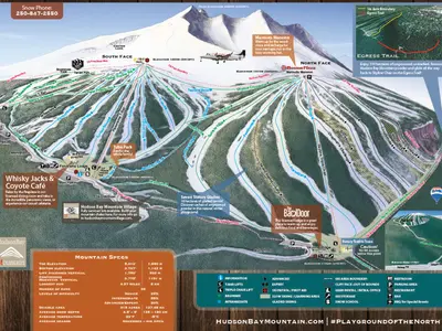Pistenplan Hudson Bay Mountain
