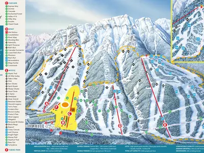 Pistenplan Ski Banff Norquay