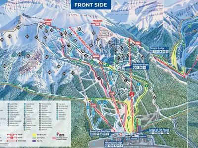 Pistenplan Lake Louise Mountain Resort