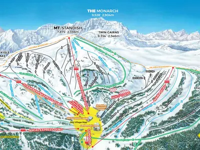 Pistenplan Sunshine Village