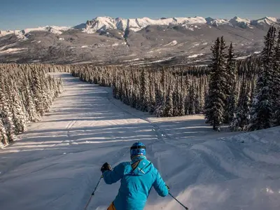 Blick auf die Piste © Schneehoehen