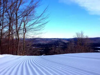 Frisch präparierte Piste in Montcalm © Ski Montcalm