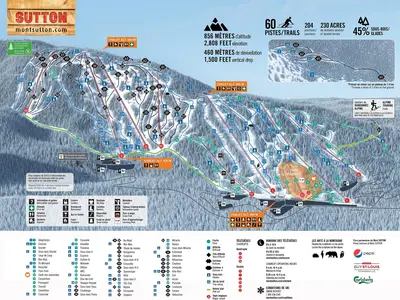 Pistenplan Mont Sutton