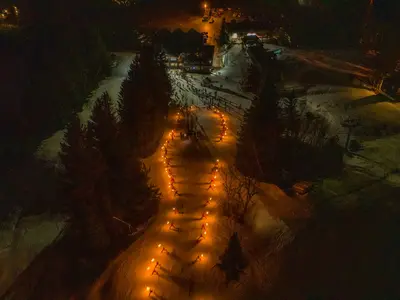 Nachtskifahren in Mont Sutton © Mont Sutton / Salah Chtioui