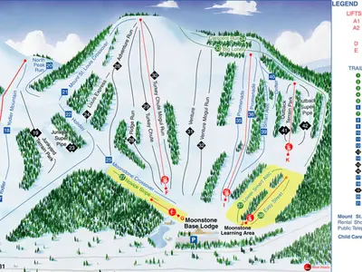 Pistenplan Mount St. Louis Moonstone