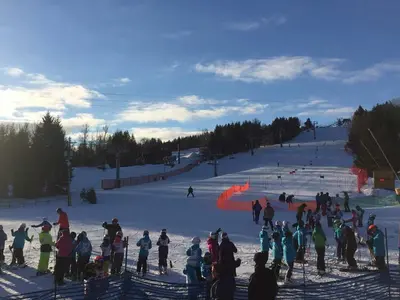 Blick über die Pisten in Brimacombe © Brimacombe